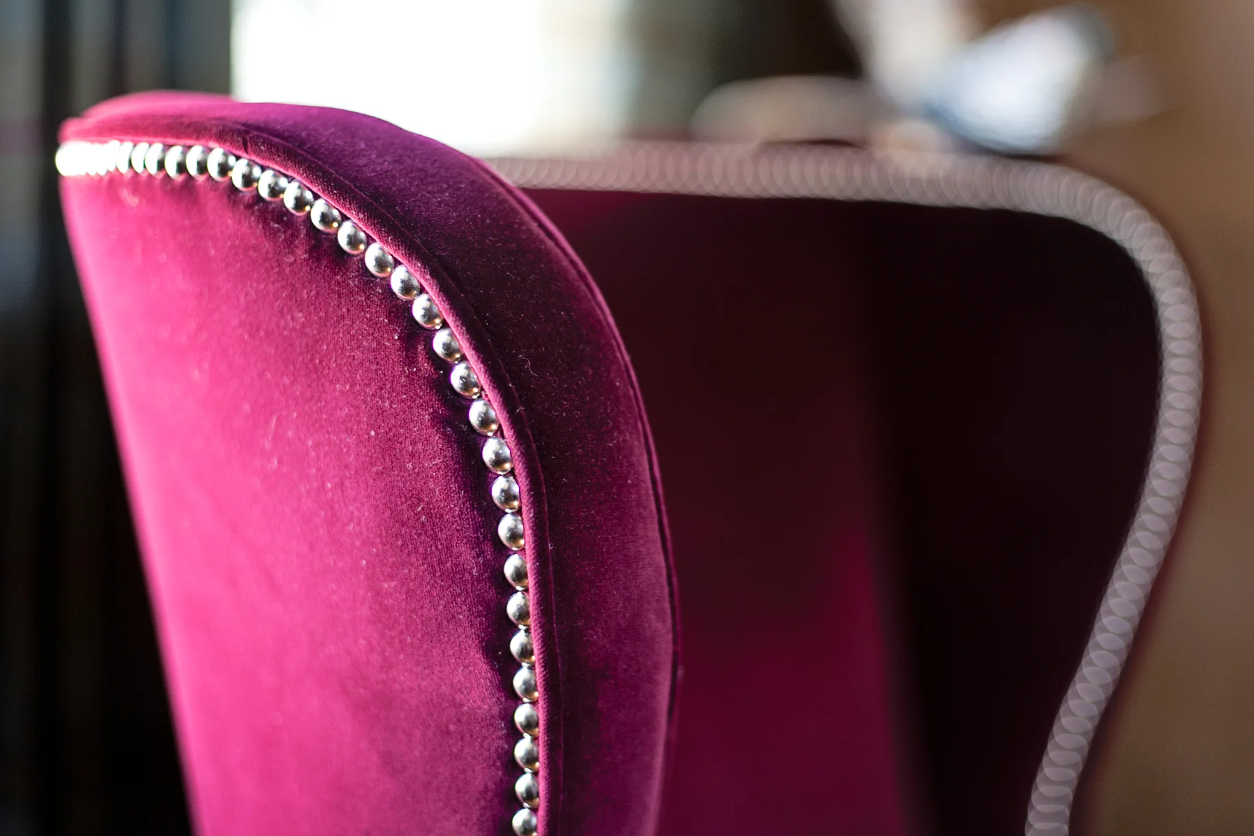 LISA GILMORE DESIGN | HOBNAIL + VELVET CHAIR