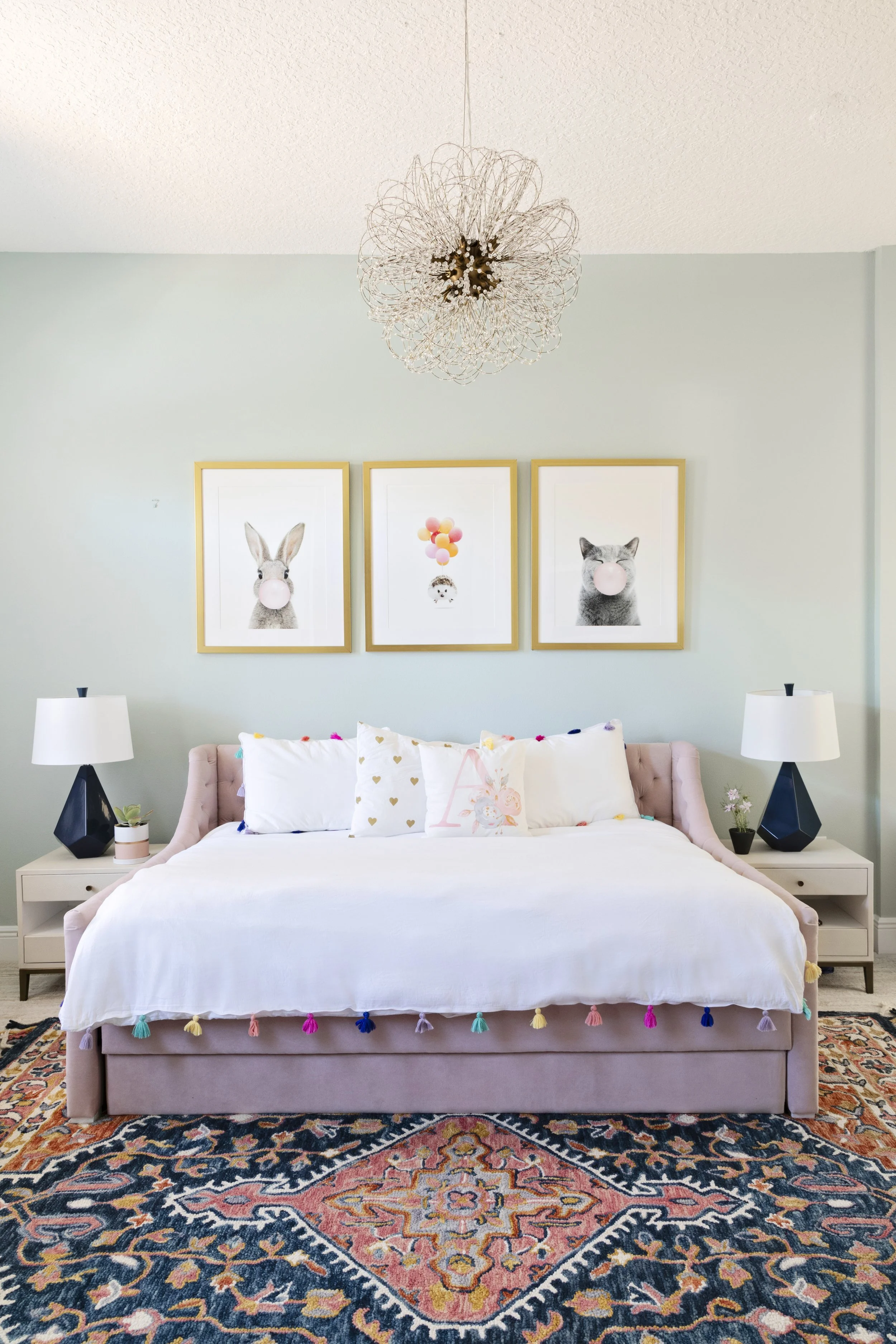 light blue girl bedroom