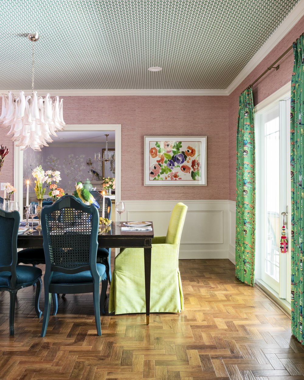 Maximalist Formal Dining Room - Lisa Gilmore Design Tampa