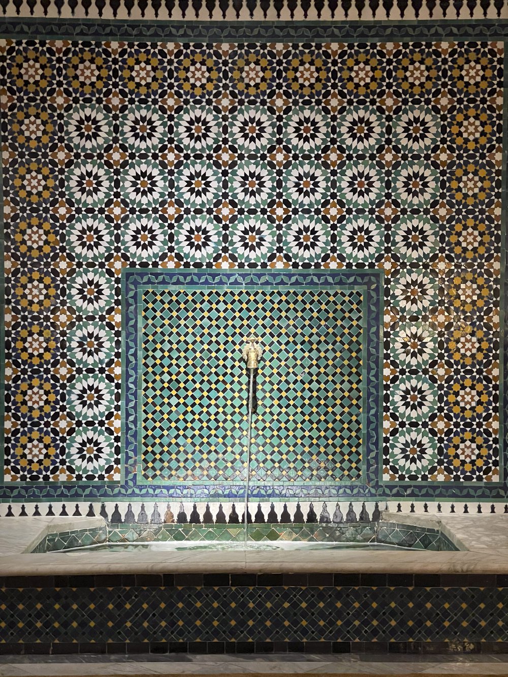 Moroccan Tile Fountain