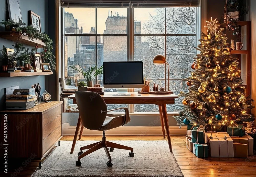 Mid-Century Holiday Decor | Adobe Stock