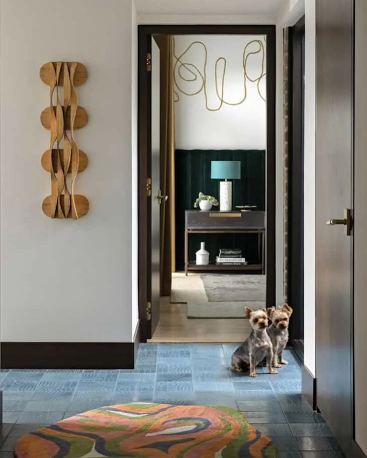 @apartmenttherapy asked me How to Carry One Vibe Throughout an Entire Home. I&rsquo;ll give you a hint about what I shared 🩵💚💙💛

My advice is not to overlook even one small detail, which can throw the whole project off. I approach color with my &