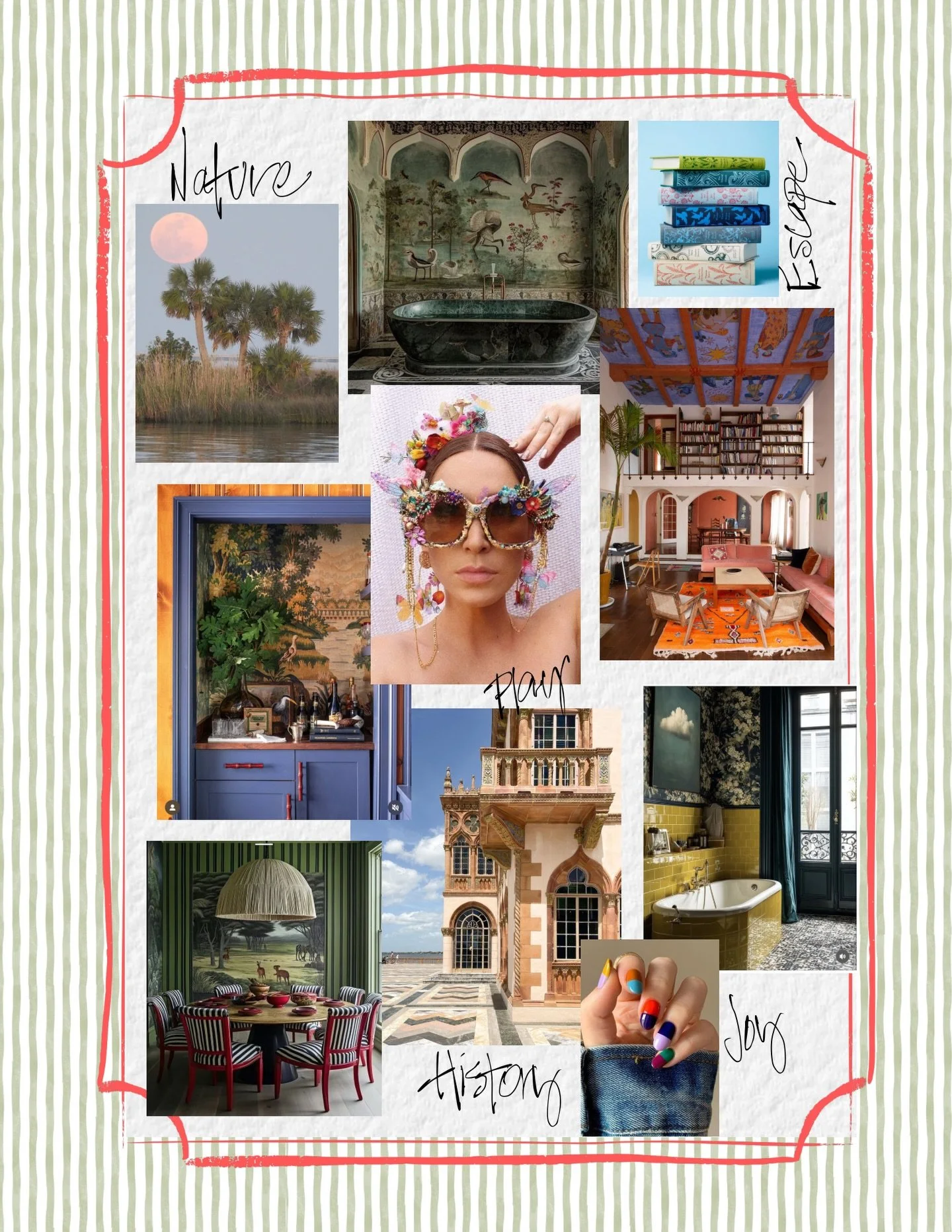 The Moodboard 🧡 The Sketch 💛 The Materials 🩷

If you&rsquo;ve ever felt drawn to color, pattern, layers, and a little bit of drama&hellip; welcome!!! 👋🏻 Maximalist design isn&rsquo;t about clutter or excess for the sake of it. It&rsquo;s about c