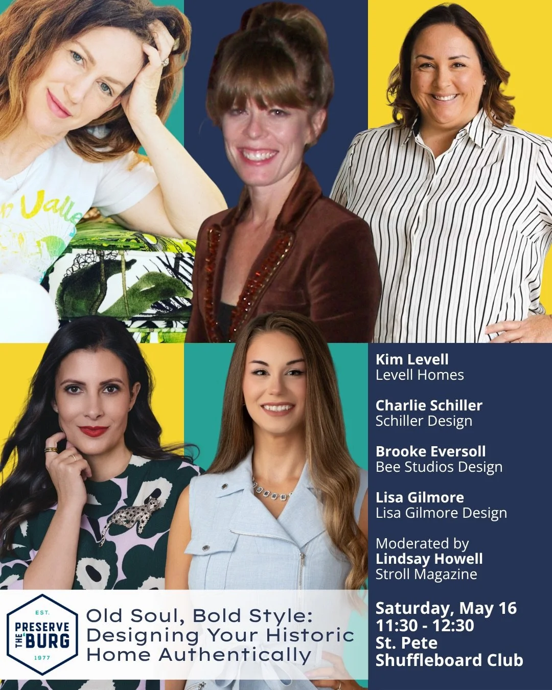 This year, I was so excited to bring together some amazing local women for &ldquo;Old Soul, Bold Style: Designing Your Historic Home Authentically&rdquo; at @preservetheburg! Join us this Saturday, May 16 to hear from myself alongside design experts 
