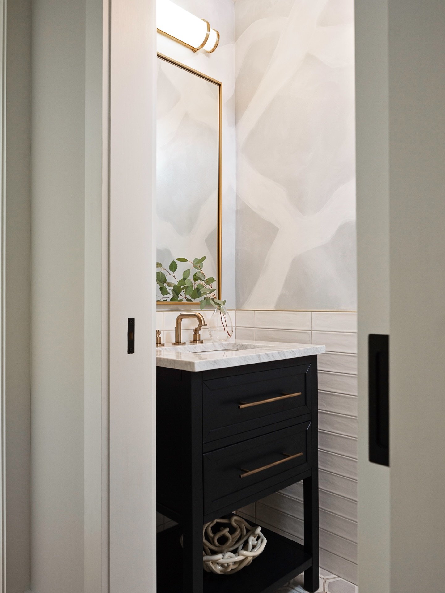 Powder rooms may be small, but they offer some of the biggest opportunities for design impact.

Whether it&rsquo;s a bold wallpaper, rich color palette, statement lighting, or unexpected tile, I always encourage clients to embrace the quirks and crea