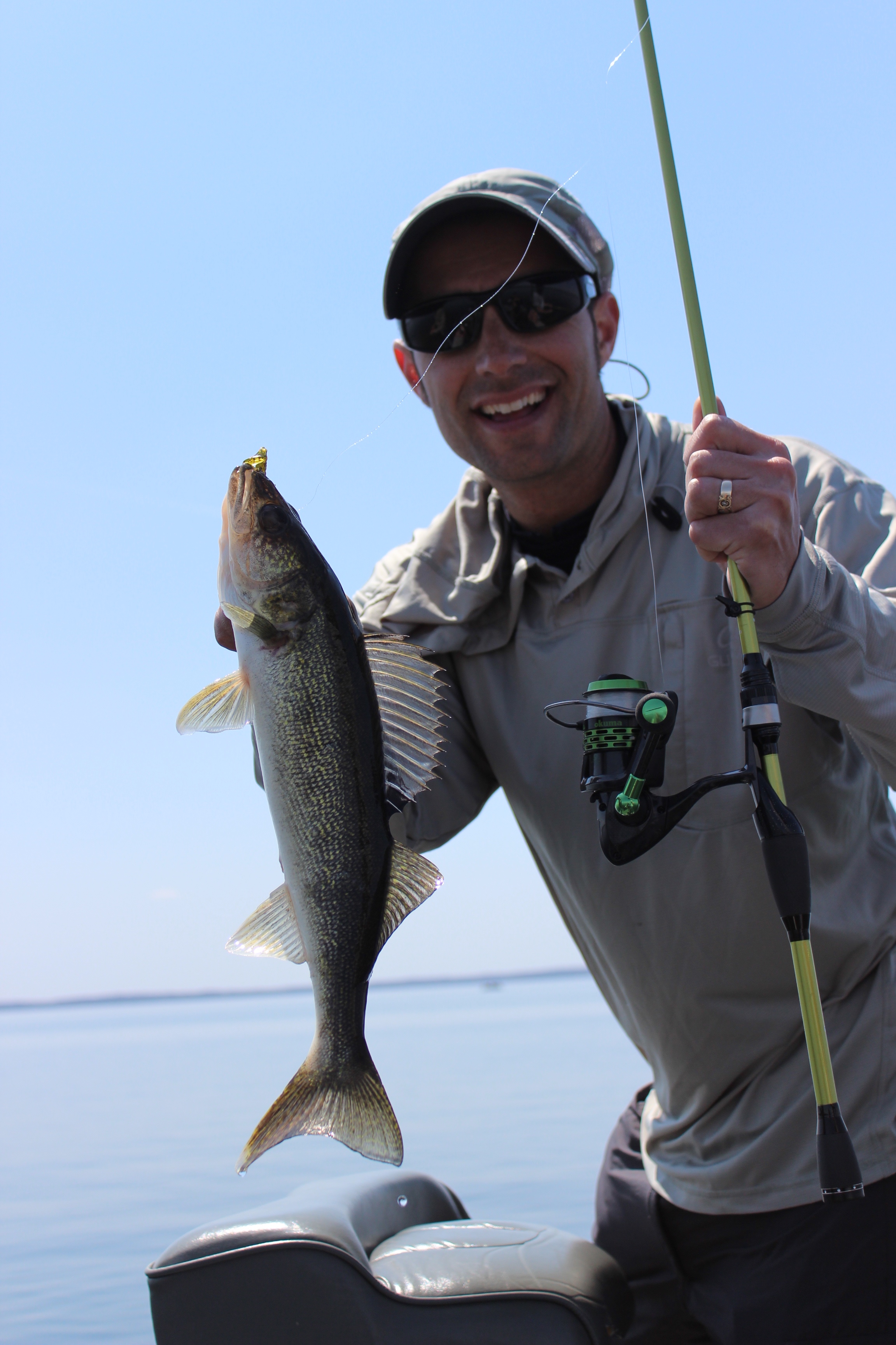 Okuma combos awesome for casting jigs for walleyes