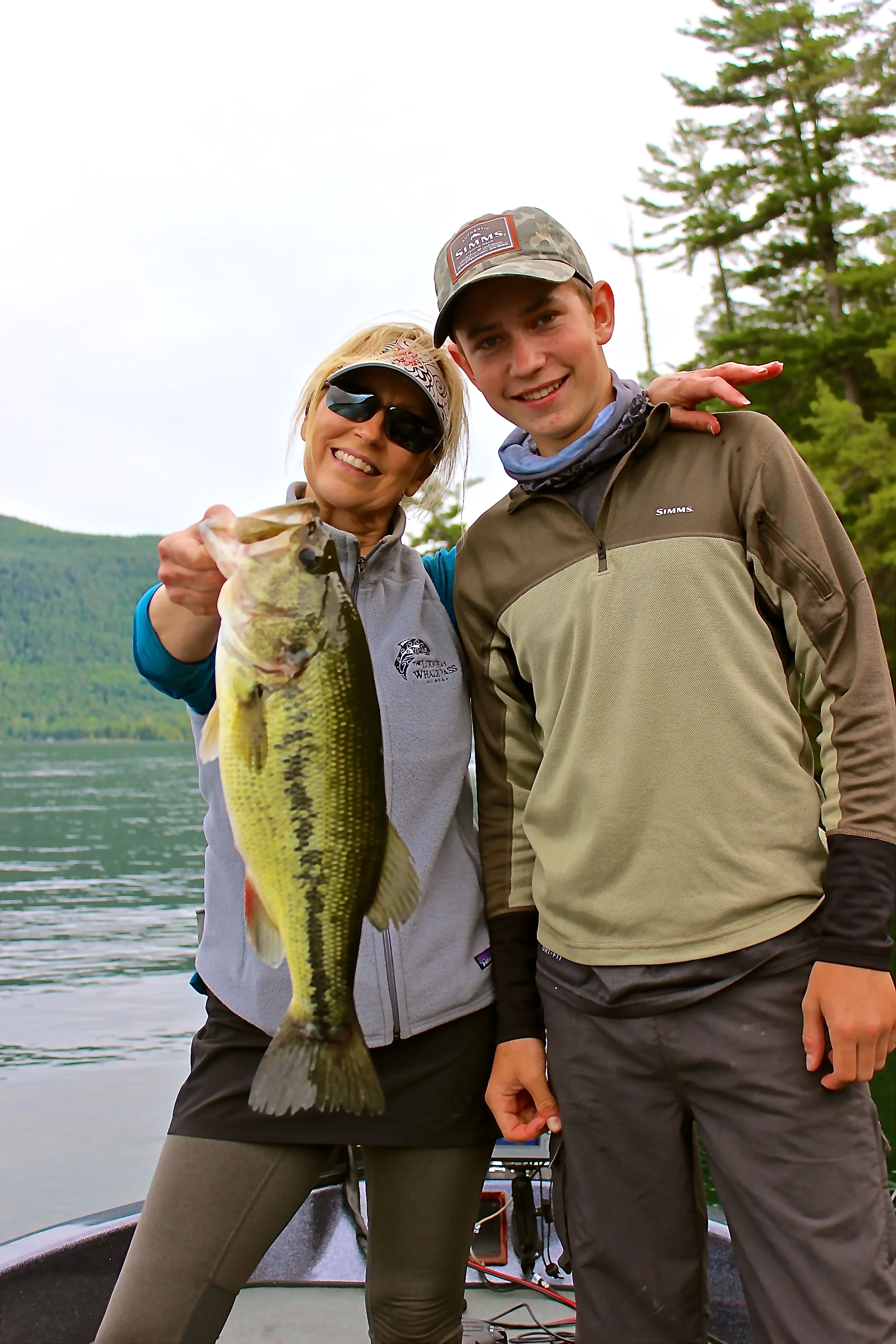 Sometimes Mom catches the bigger fish!