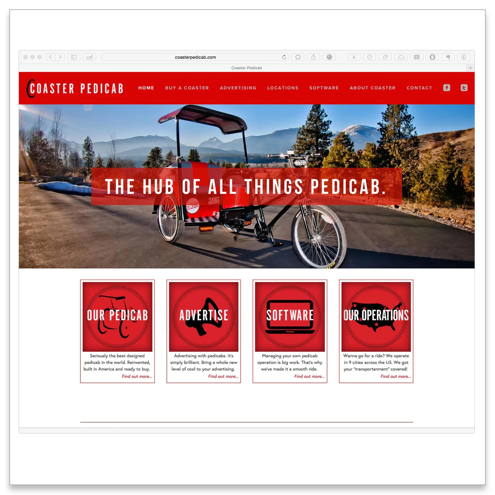 Coaster Pedicab's national website