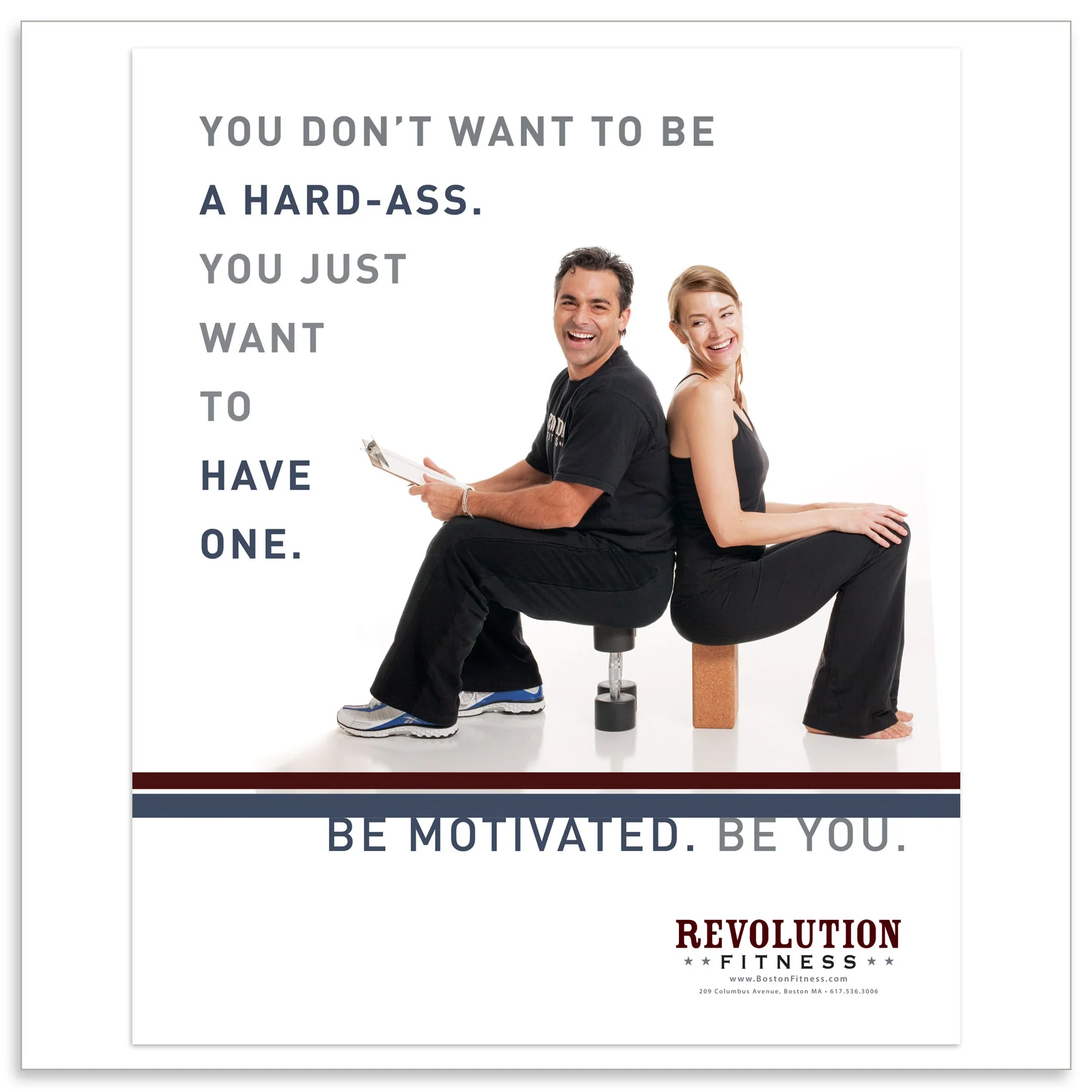 Print Advertising Campaign for a high end gym