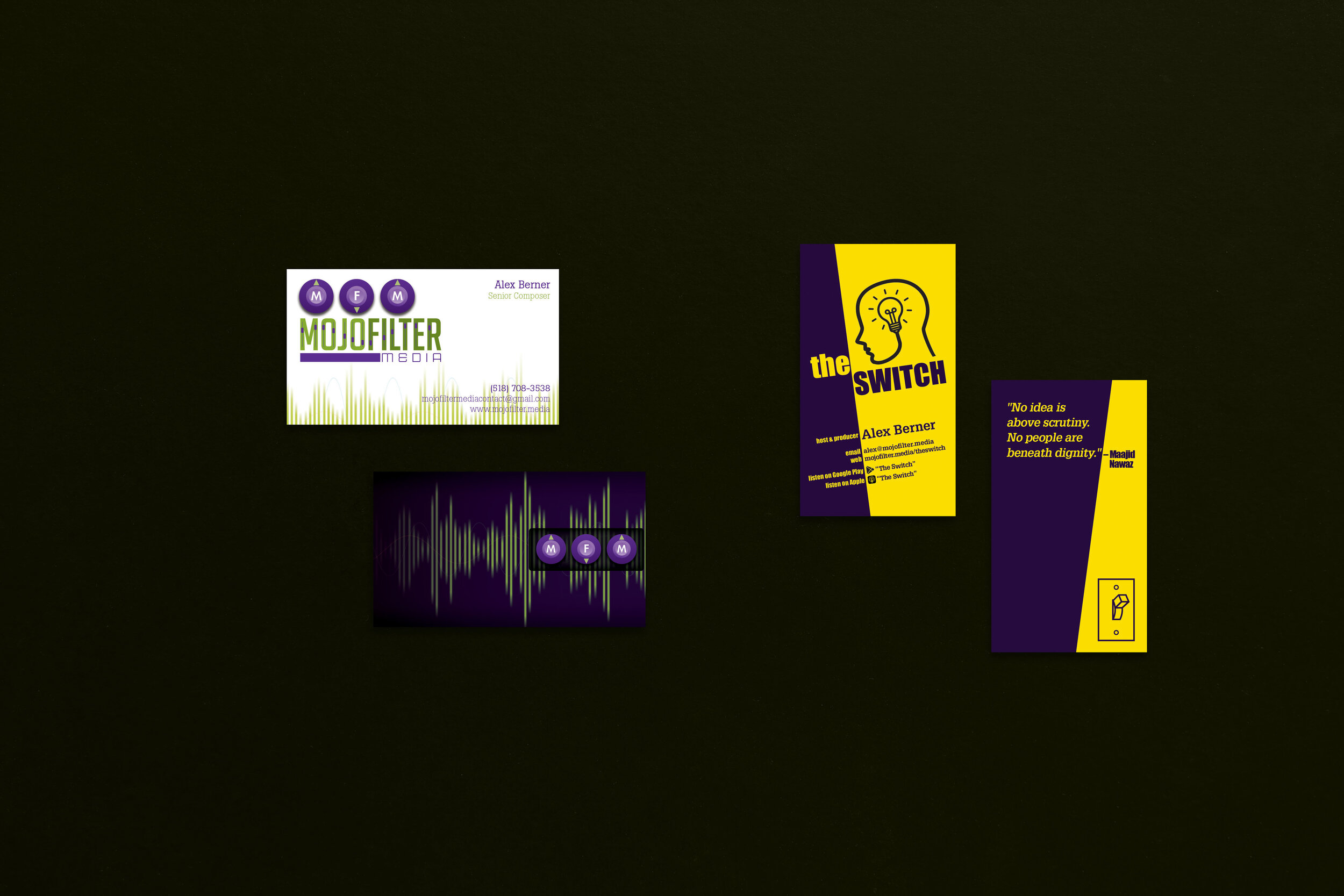 MojoFilter Media Business Card Suite