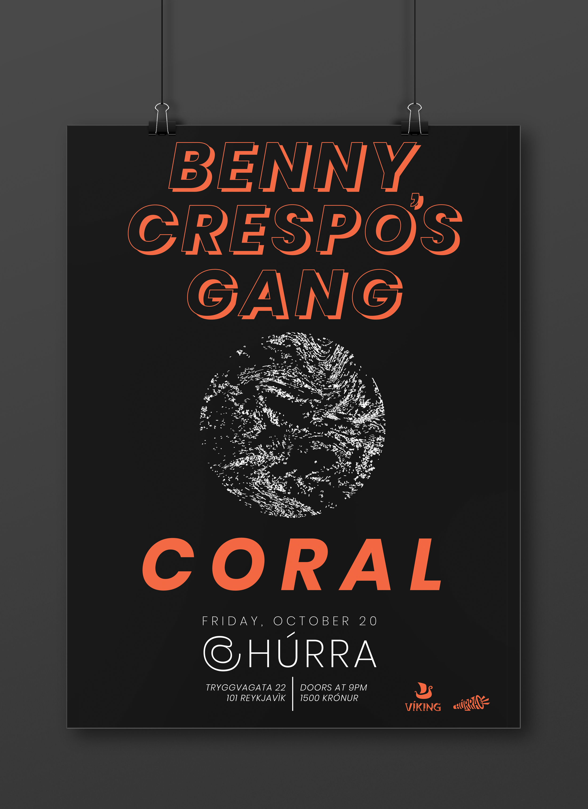  Poster design for  Benny Crespo's Gang . (2017) 