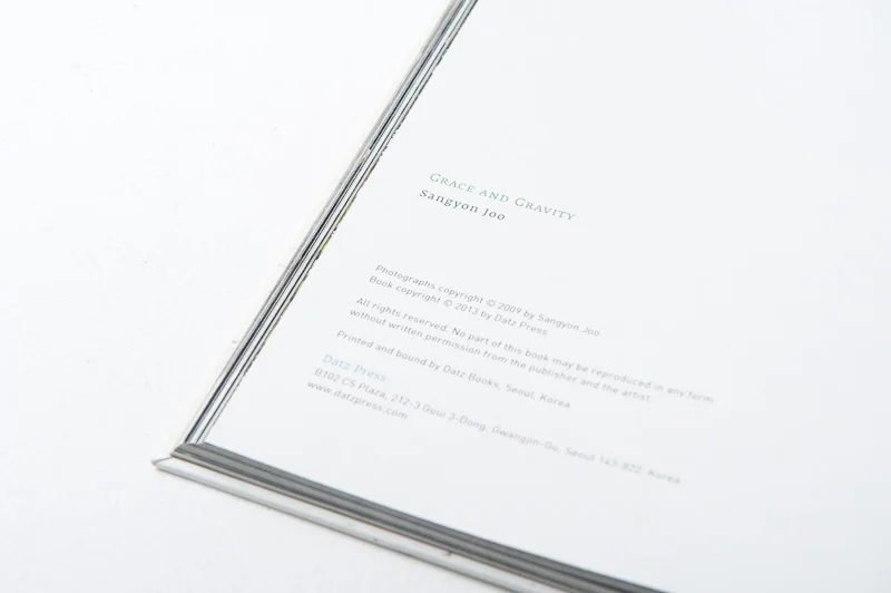 Grace and Gravity , 2013, 137pages, 26 x 35 cm, Datz Press, Limited edition