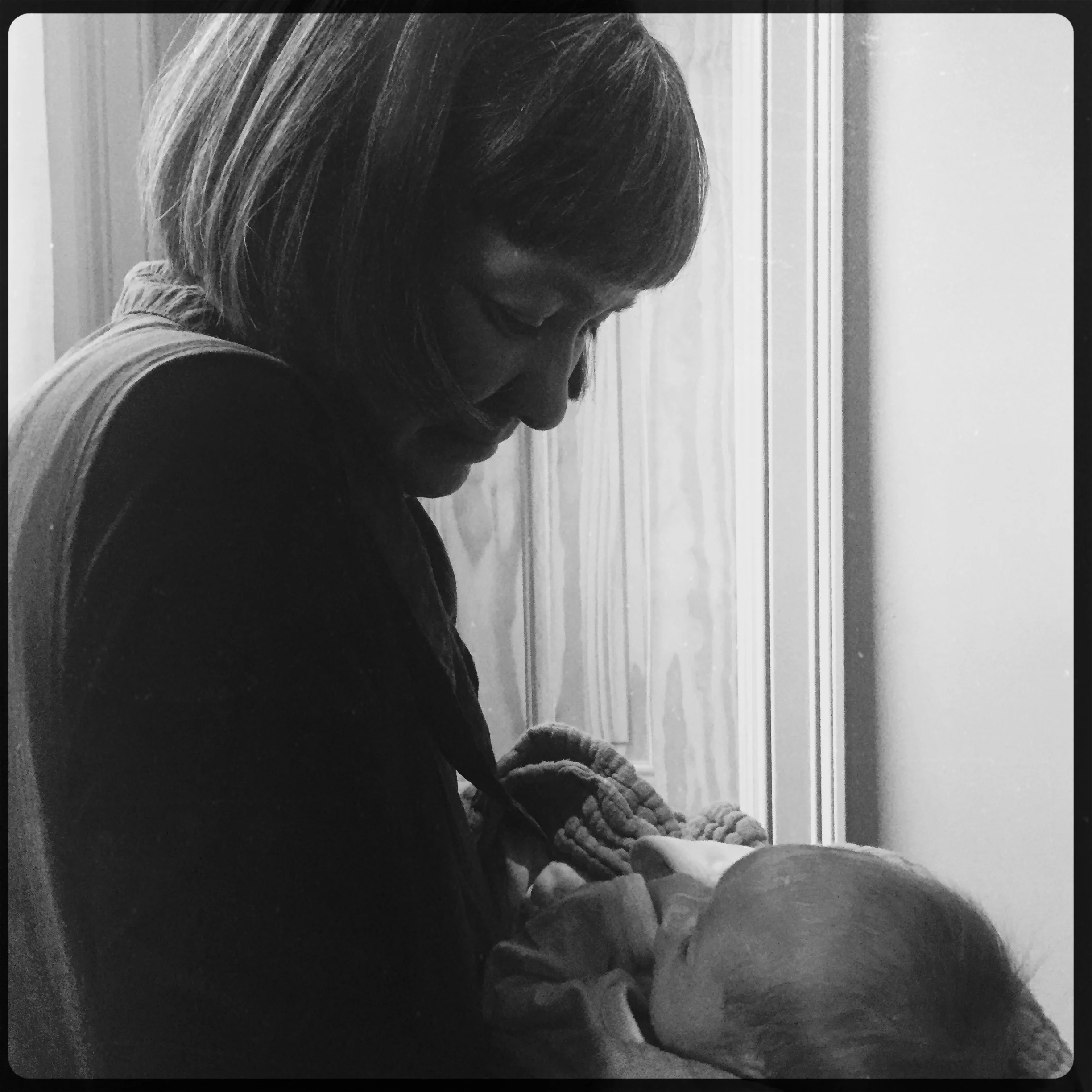 January 4, 2016. First time in бабушка's arms