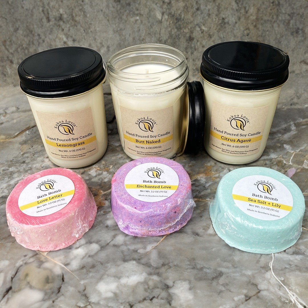 We've got #locallove for @kokoalovin!  These hand poured candles and artisanal bath bombs bring a touch of serenity to your home. Using natural ingredients and heavenly scents, they turn your bath into a spa-like experience. 

&quot;Kokoa Lovin' is d