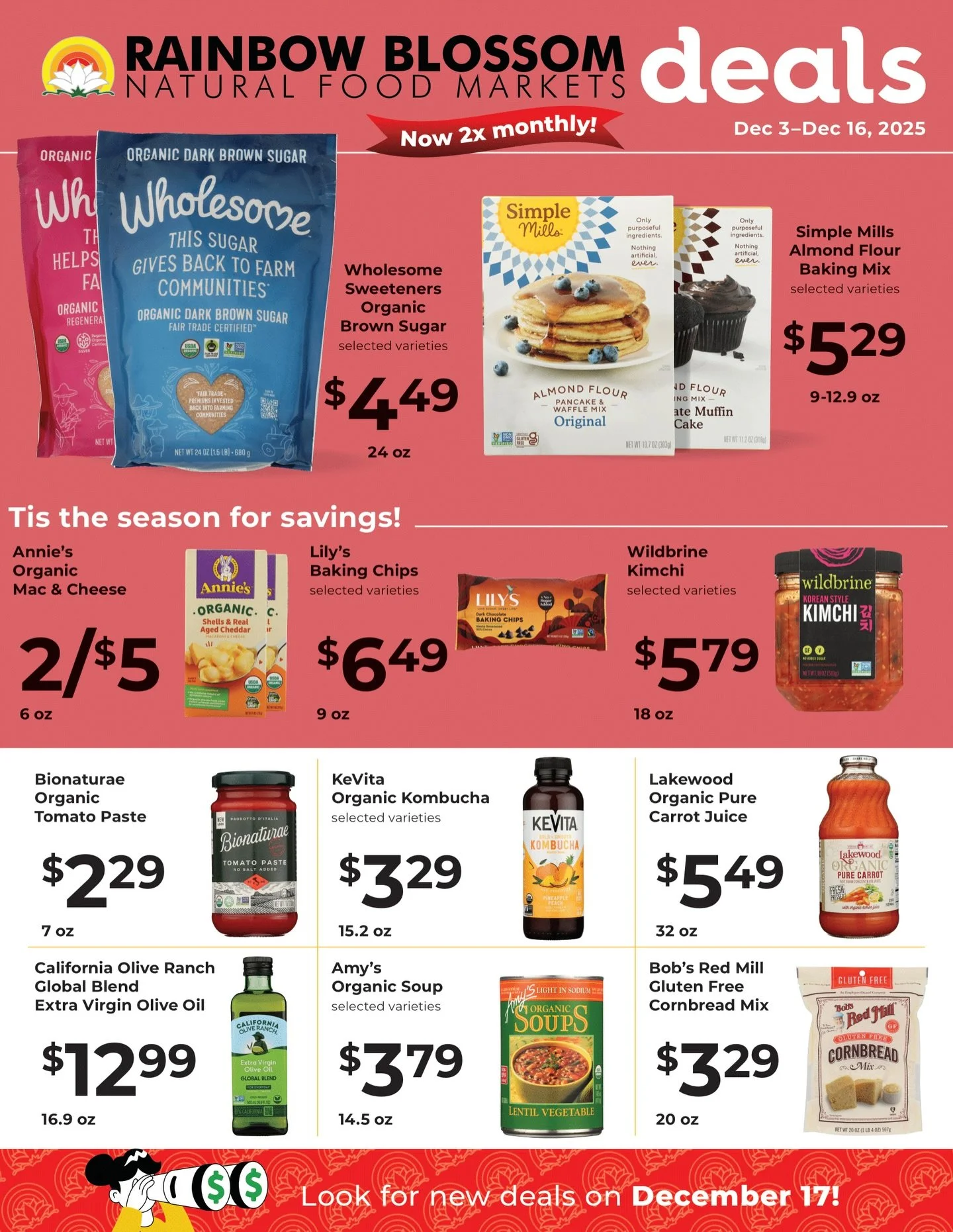 Warm up your winter with hot prices! Check out our new sales flyer for your cozy season savings.

#organic #saleprices