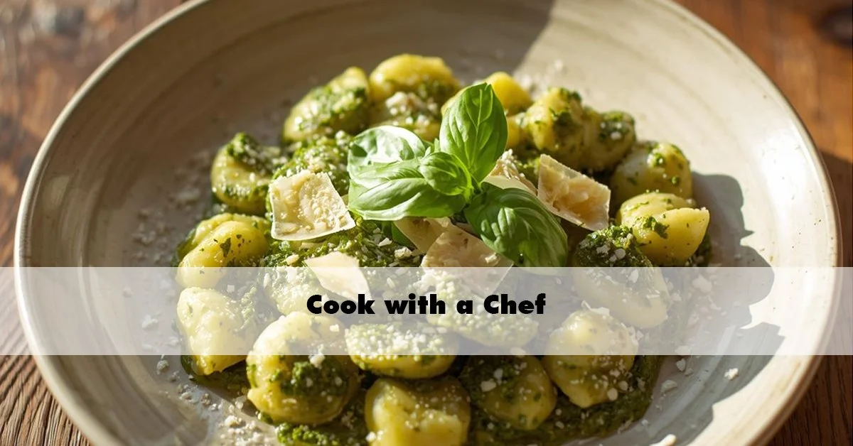 Cook with a Chef: In-Person Sourdough Gnocchi &amp; Basil Pesto Cooking Class Gluten-Free Vegan