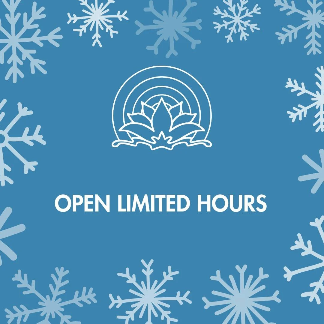 Monday 1/26: Most of our stores will be opening late and will be closing at 5 PM. The Springhurst Wellness Center as well as all Blossom Bar locations will remain closed.