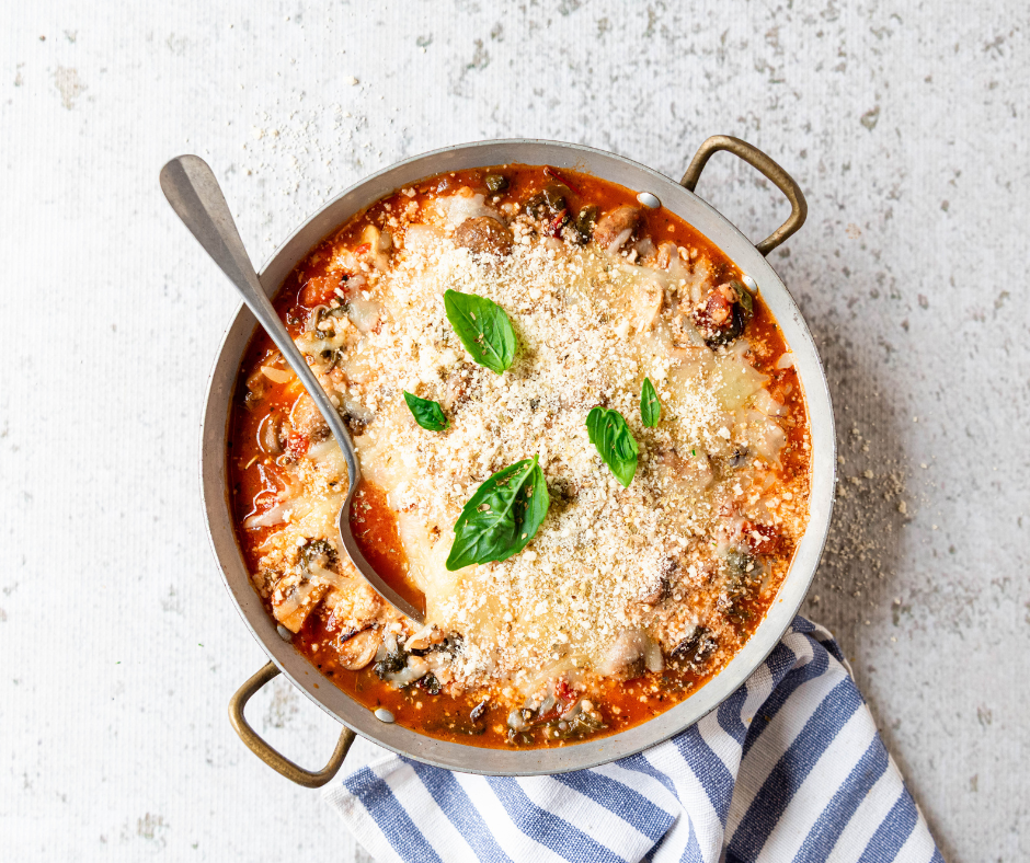 Swiss Chard and Barley with Gruyere