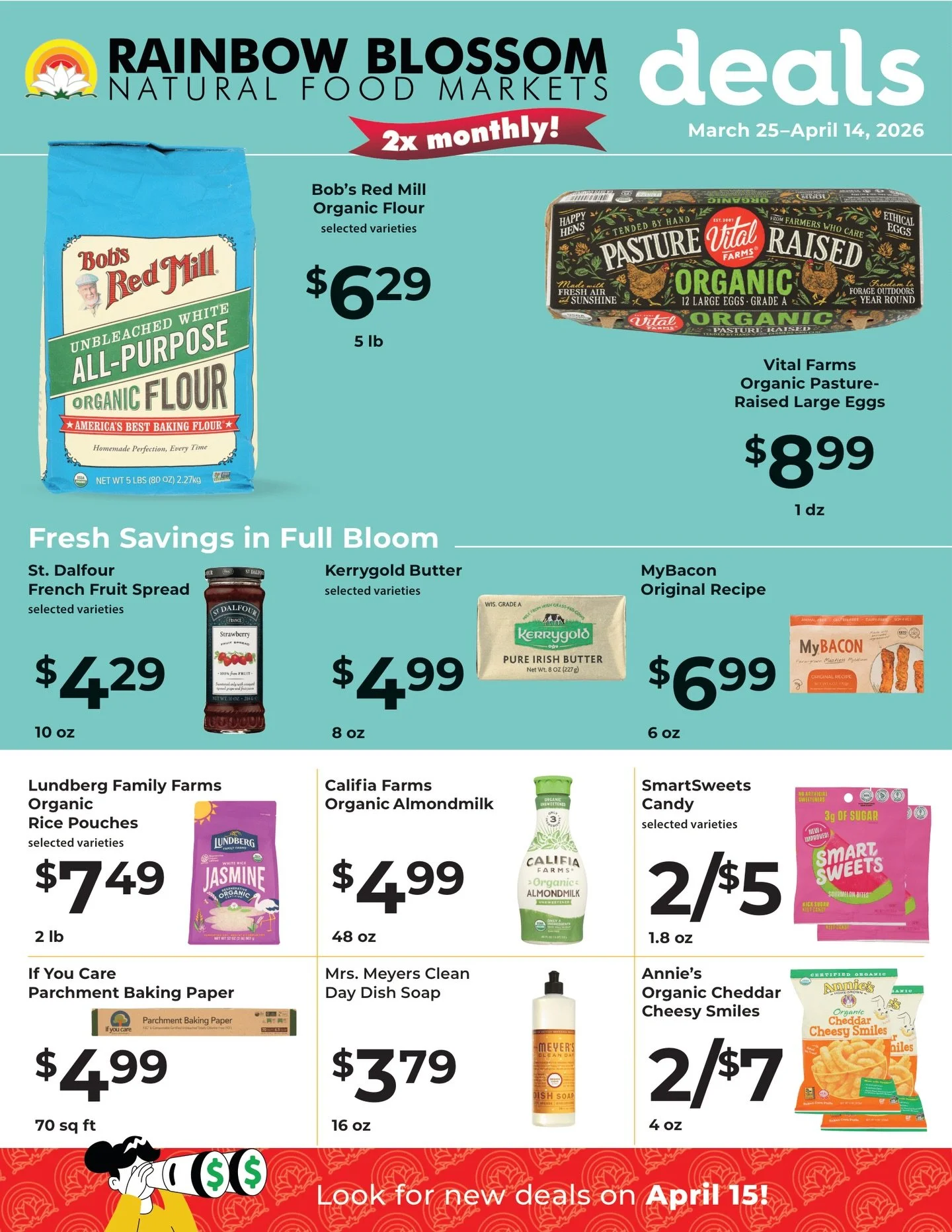 Spring is here and so is our new sales flyer! Stop in and save on your springtime favorites.

#organic #shopsmallbuylocal