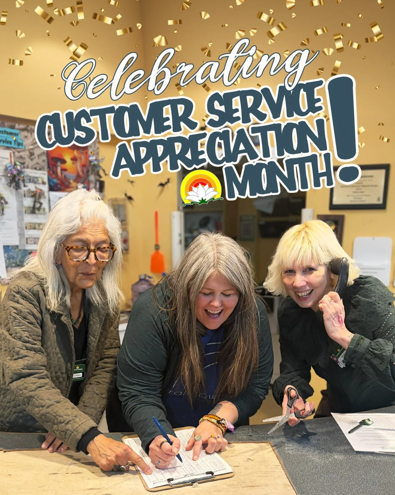 Help Us Celebrate Our Amazing Team!

October is Customer Service Appreciation Month at Rainbow Blossom! If one of our employees goes above and beyond to make your shopping experience a great one, we&rsquo;d love to hear about it. Scan the QR code pos