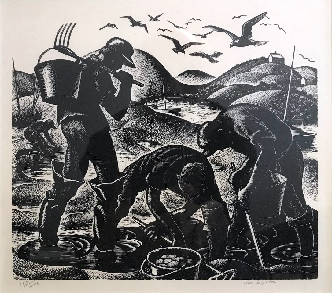 Clare Leighton said: ”I have found, the one way to learn the life of a land is to work upon it whether with plow or pencil.” She spent weeks sketching from life.