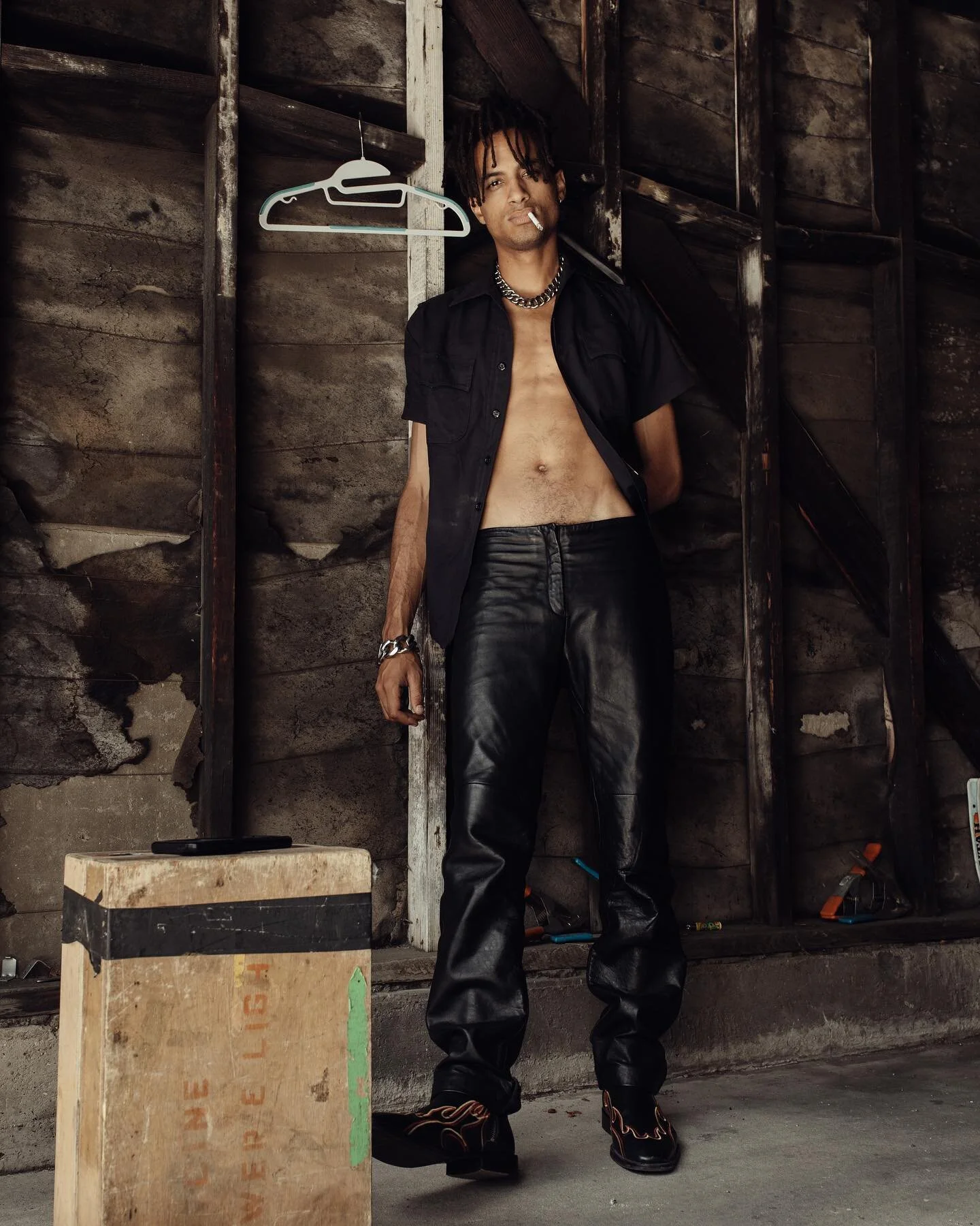 @sylvainlewis, a vibe. 

At my studio, Beachwood Canyon June 2021. 
.
.
#archives #portraits #losangeles #california #newyork #toronto #style #chic #parisianstyle #mensfashion #lennykravitz