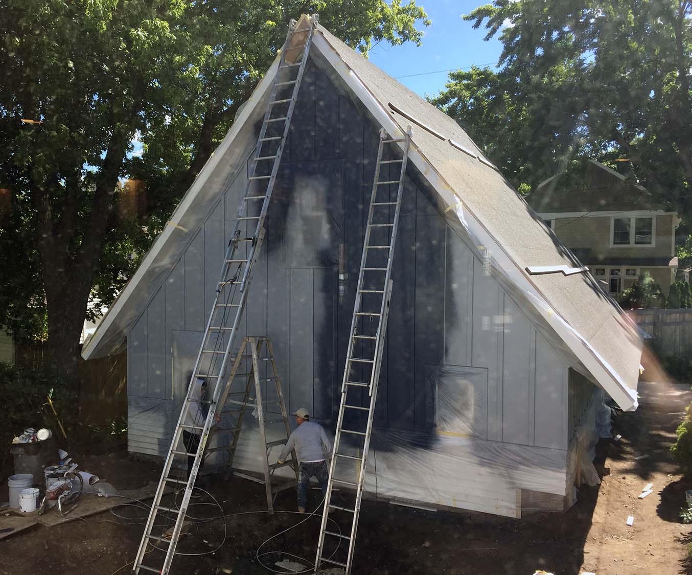 We desperately hope that the steel garage roofing will be installed during the upcoming week - it is the sole reason we haven't been able to close on the house and move in!