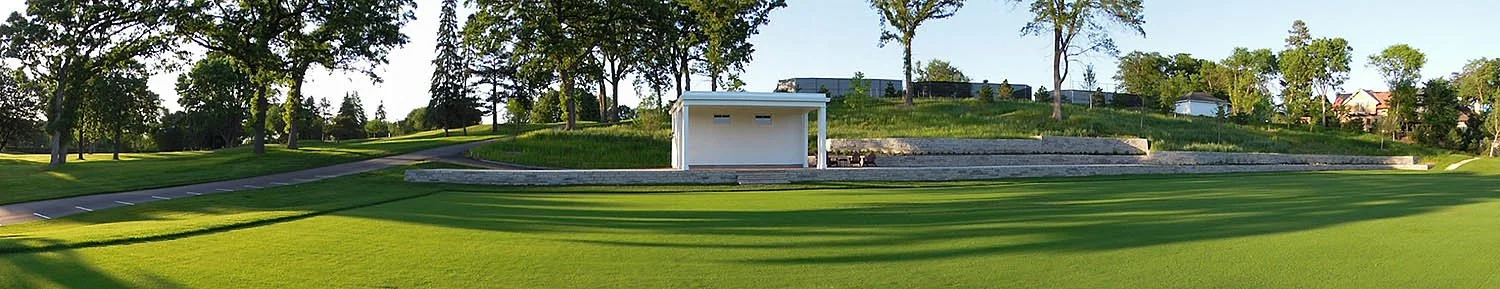  The practice range was redone, including a new storage building with covered hitting mats.  Golf course consultant: Herfort Norby 