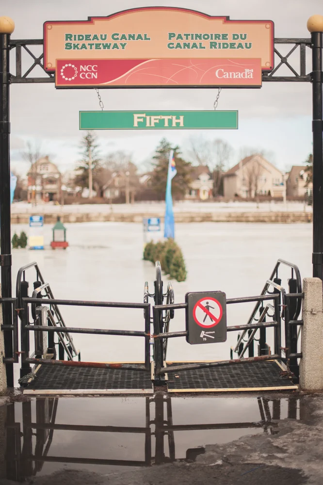 The Rideau Canal is still closed today.