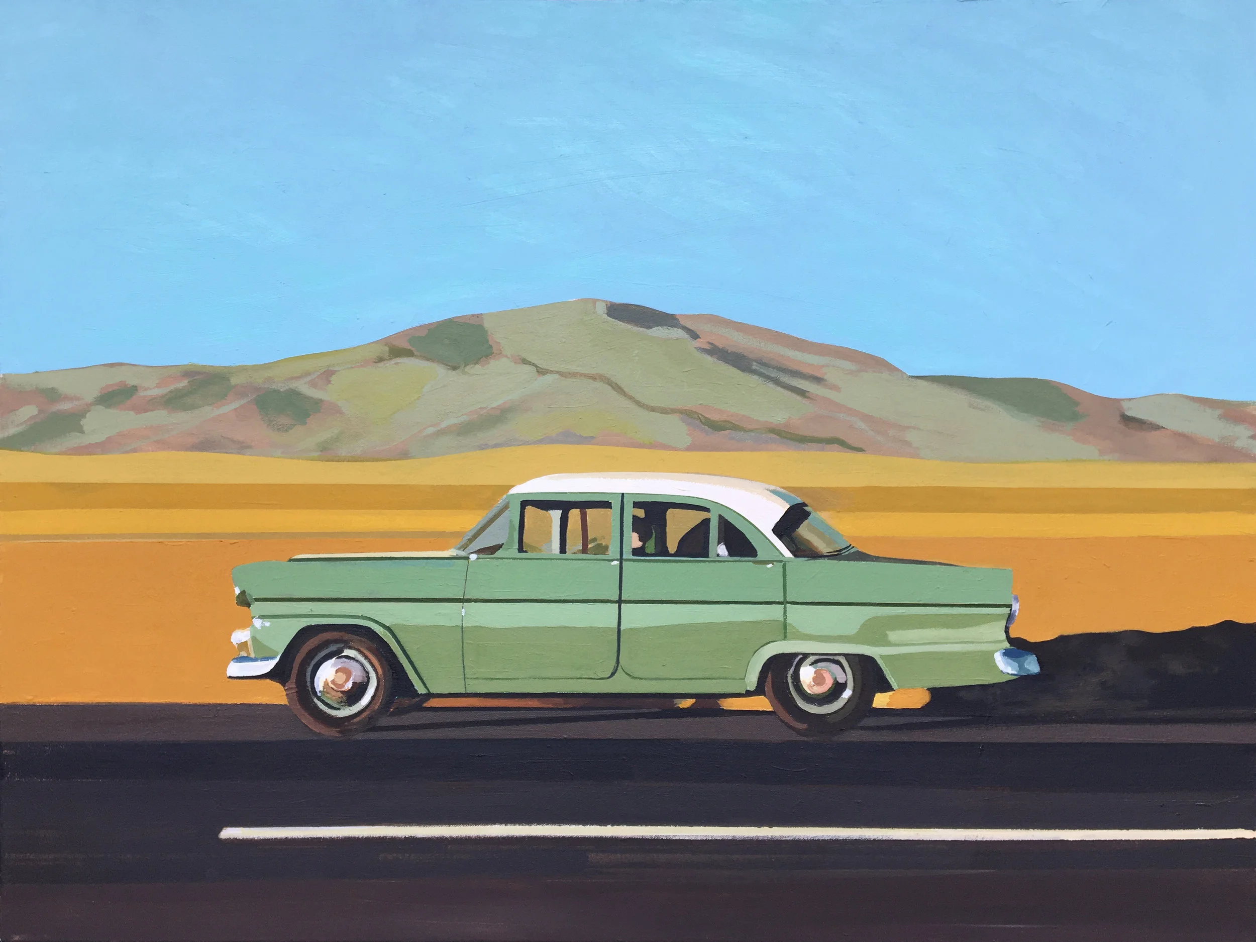 Waiting 30” x 40” Oil on Canvas 2018 Available at Kobalt Gallery