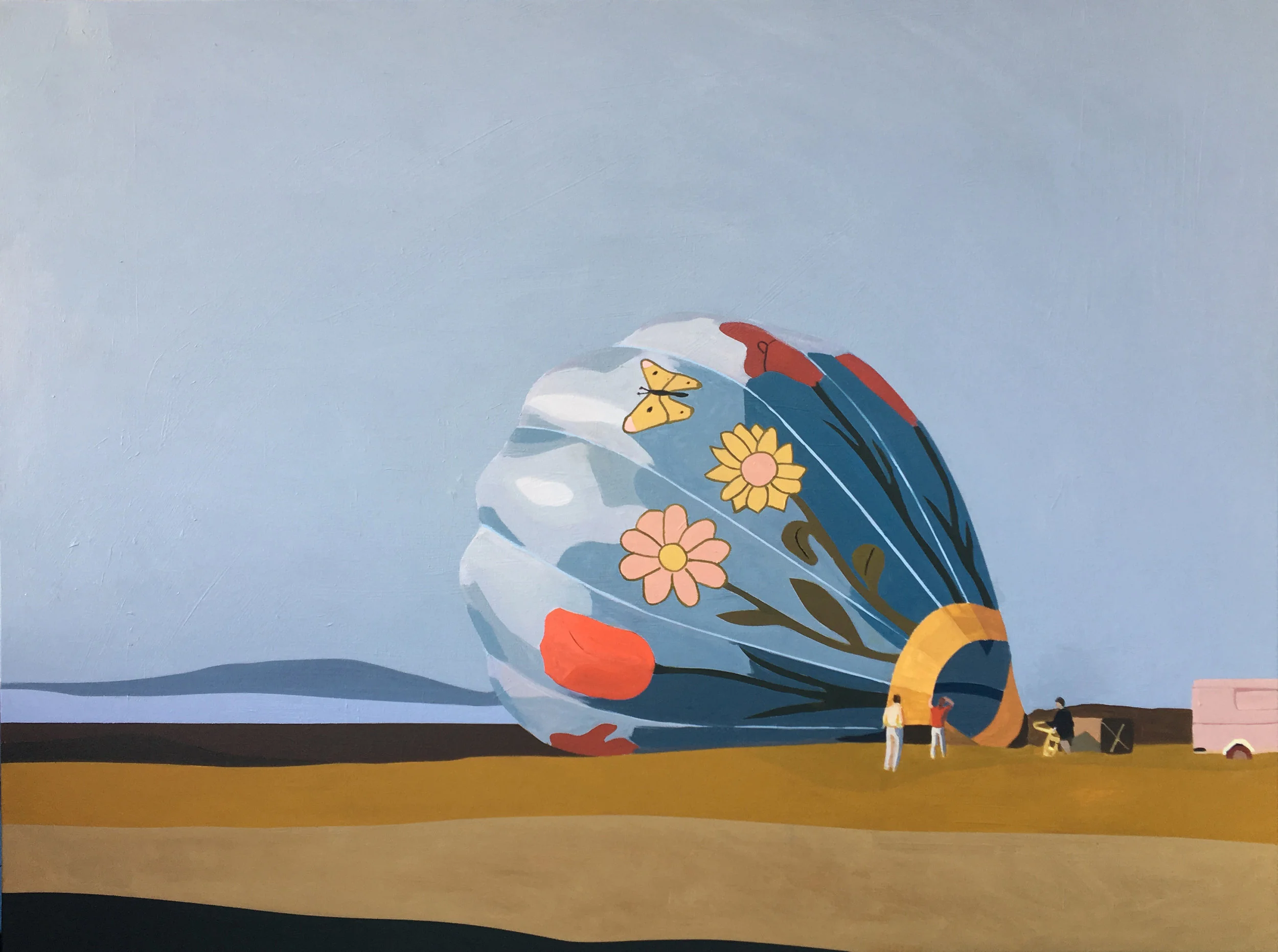 Before Lunch 36” x 48” Acrylic and Oil on Canvas 2019 Available at Kobalt Gallery