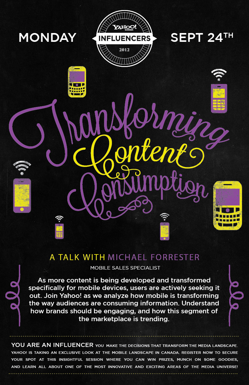 Transforming Content Consumption Event Poster