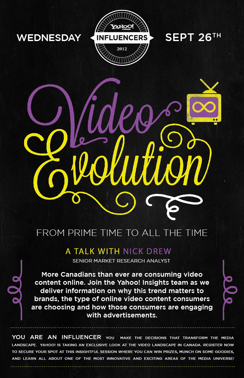 Video Evolution Event Poster