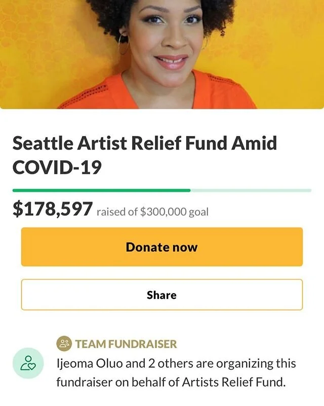 Go Fund Me campaign to support Seattle area artists. Donate a little if you can. If you need assistance apply today. Thank you
I&rsquo;ll post a link in my bio.