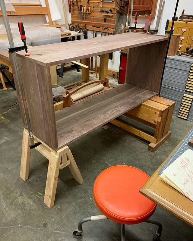 Taking shape. #walnutcredenza #hybridwoodworking #womeninwoodworking
