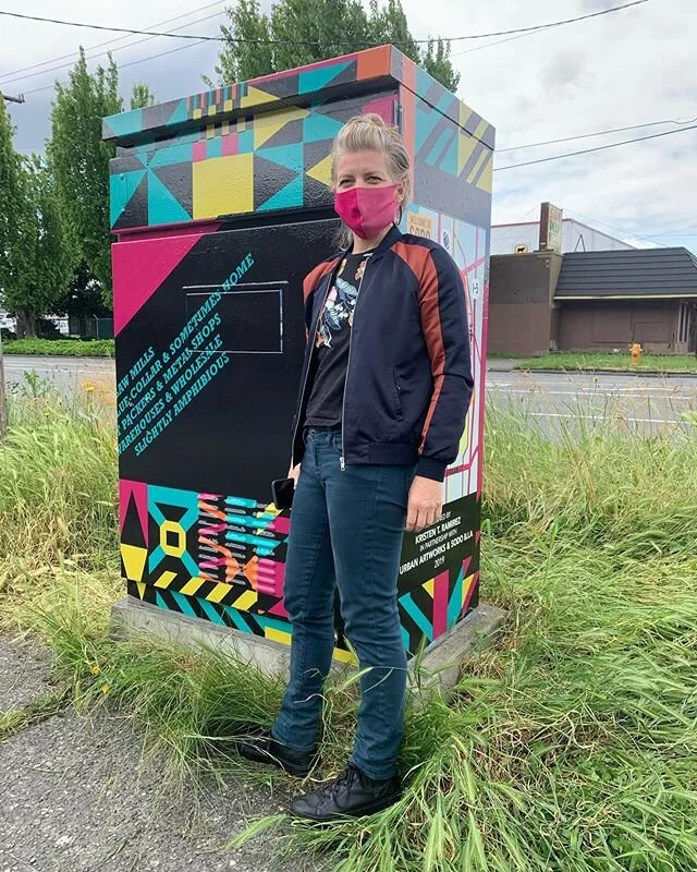 Kristen&rsquo;s signal boxes went up this week ⚡️⚡️⚡️There are five of them along Airport Way in Seattle. #kristenramirez @ktramirez71