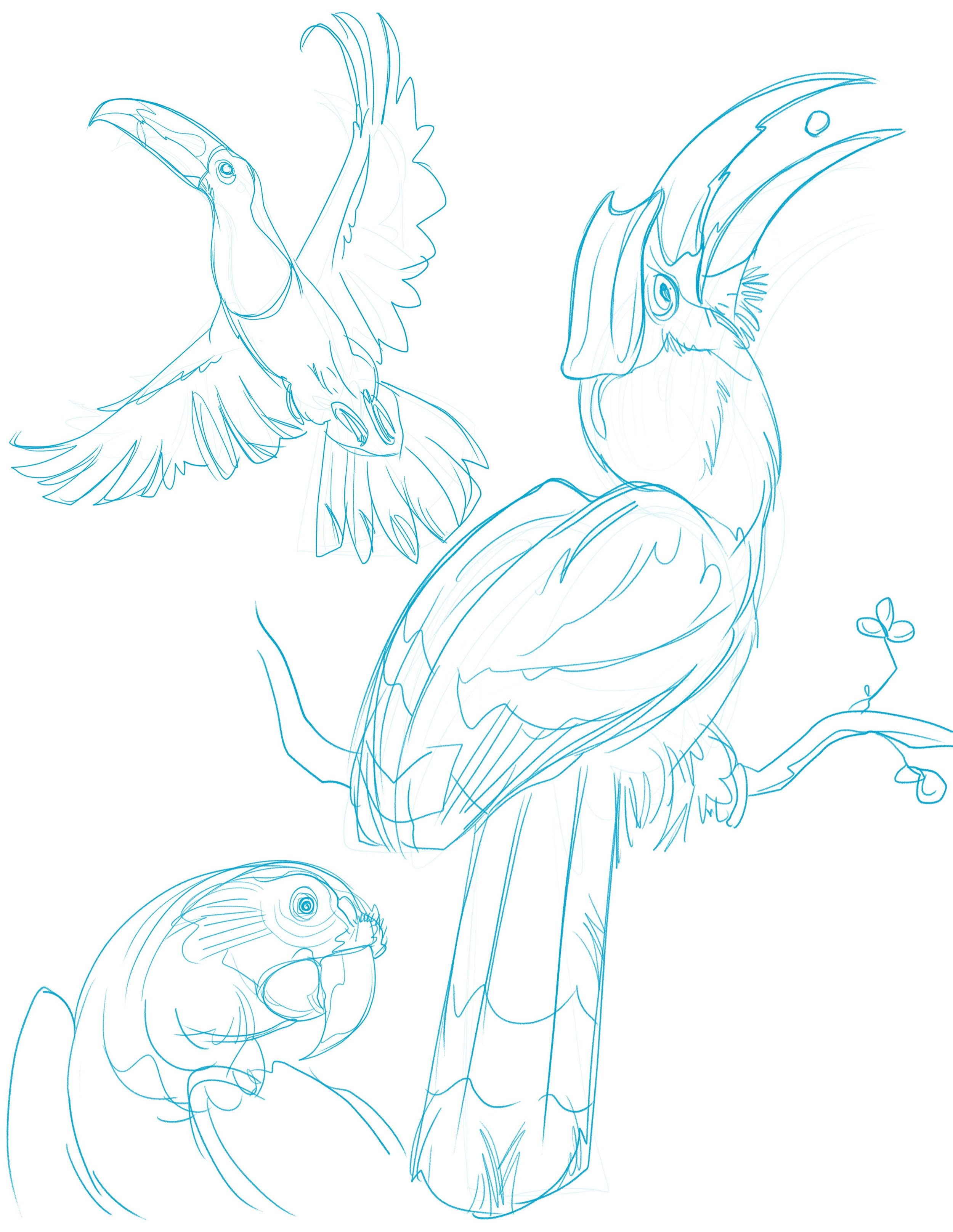 Tropical feathered friends 🌴🦜🌴