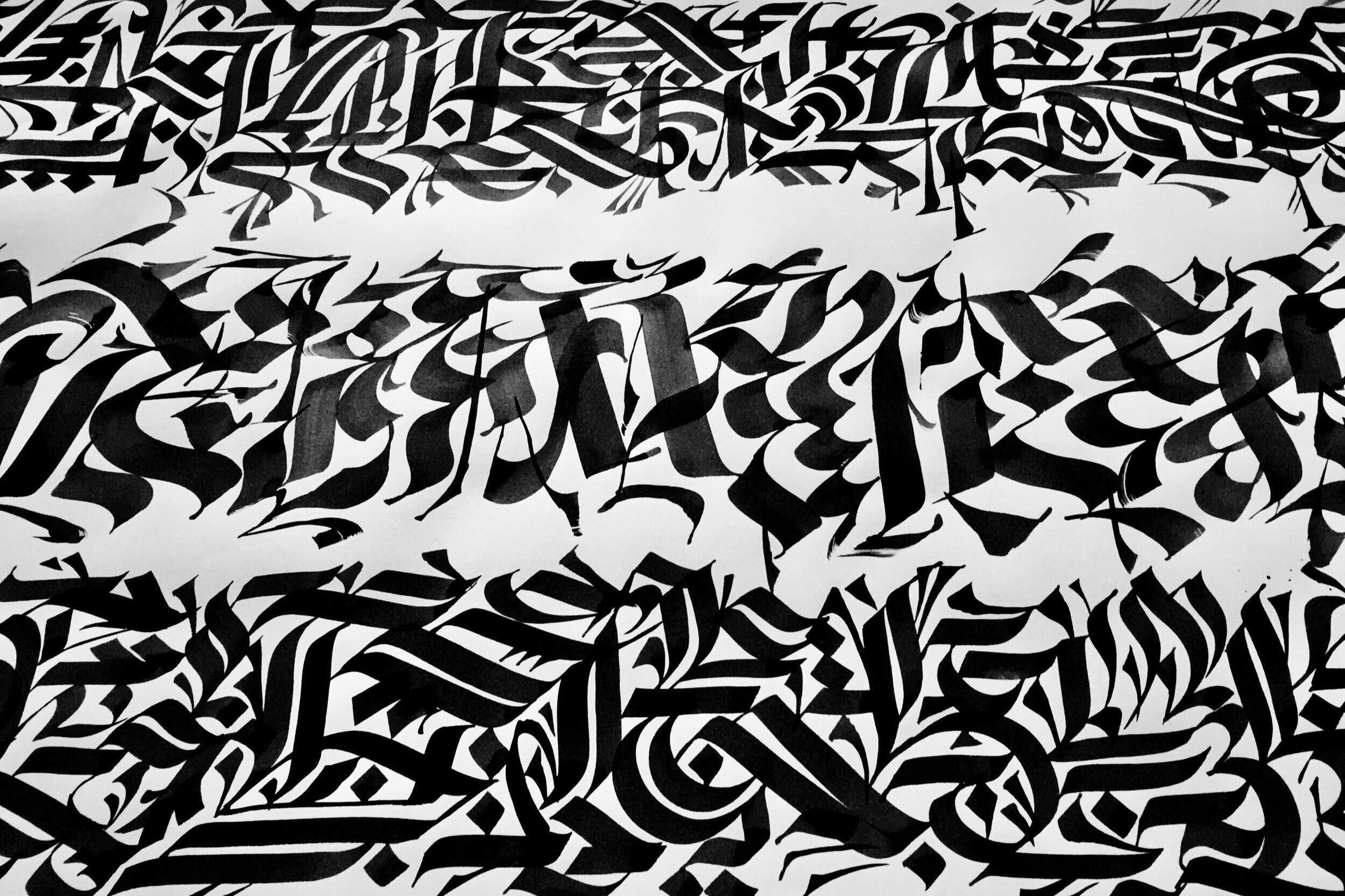Asemic writing, 2016. Work in Progress. (Copy)