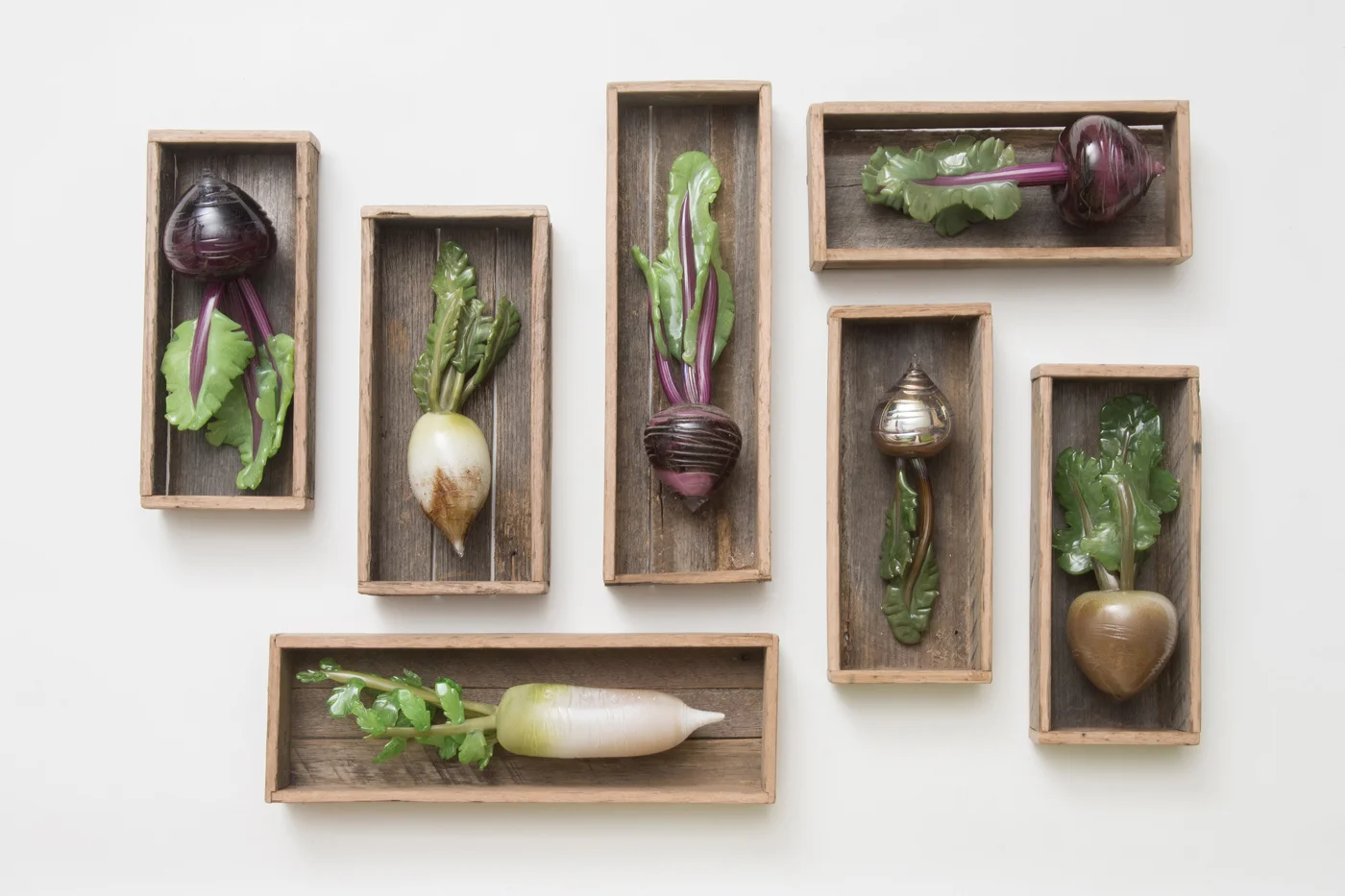 Amanda Dziedzic Glass Vegetables