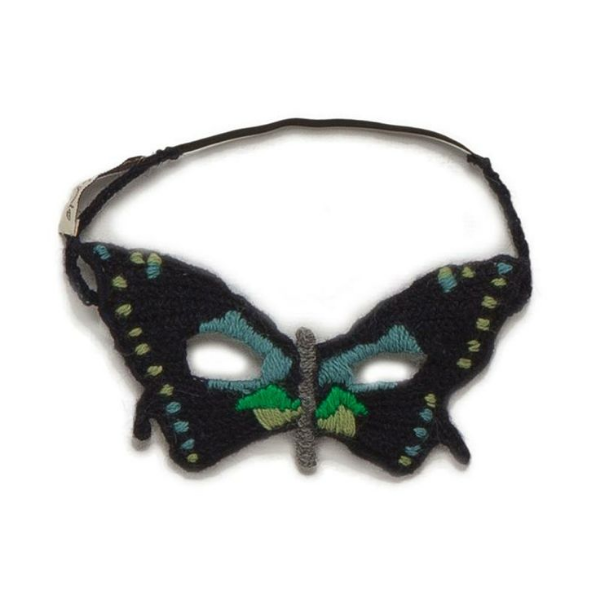 And last but certainly not least is this striking and intricate Oeuf Hand Knit Butterfly Mask that would make any little girl feel like a woodland princess. It is on sale now, or if you are really crafty you could Knit your own for your little one.