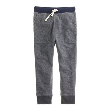 Leave it to J.Crew to be the first America Mass Retailer to have a pair of Slouchy Sweatpants in their Kids Line (available online only)! These are a Cozy, Cool, Comfortable pair with just a slight slouch in the crotch and a slim leg… just like the ones I love to wear. These are Perfect, and I love the Darker Thunder Grey Color… They won't show dirt as much. Thank you J.Crew!