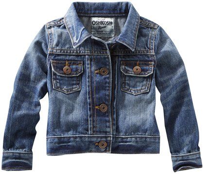 This OshKosh B'Gosh Denim Jacket is the perfect UniSex Option for only $23.99. This is an amazing price for such a versatile Denim Jacket. 