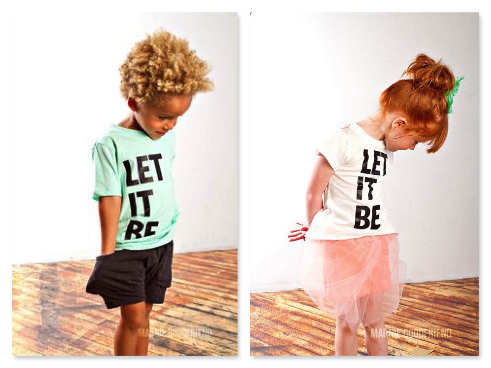 Have your Little One Rock the Iconic Phrase "Let It Be" in this Statement Tee from Joah Love. &nbsp;Though the Boys Tee is just as Cool on a Boy or a Girl, Joah Love also has this Graphic on a Girls Tee Body, with a slight high, low, flowy-fit and n…