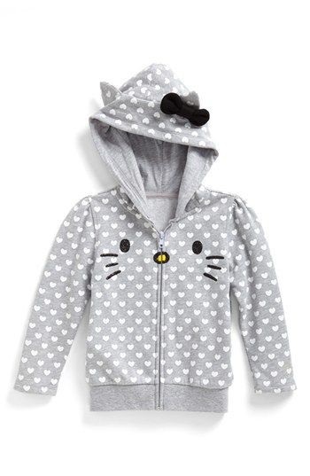 This Mighty Fine "Hello Kitty Face" Hoodie has a cute Hello Kitty Face, a hood-top with Kitty Ears, and an all-over Heart Print (All-Over Prints is another trend in Hoodies I will be talking about soon). If your Little Sweetheart Loves Hello Kitty, she is sure to also Fall in Love with this Adorable Character Hoodie.