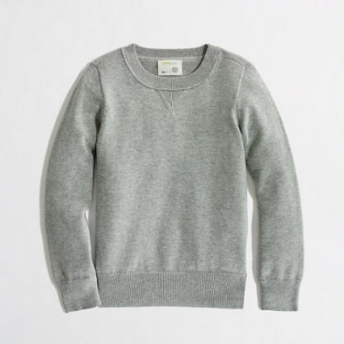 I really Love this J.Crew Factory Boys' Cotton Sweatshirt Sweater , and this is the one I am thinking of getting Mario. Because it is a sweater, he will look really cute all dressed up wearing it, but it is also still casual enough to throw on over his PJ's for a cozy day at home!