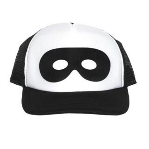 This Beau Loves Superhero Cap is Super cool with a Superhero Mask printed at the front of the Cap. Again Beau Loves clothes and accessories are Unisex and made to mix & match!
