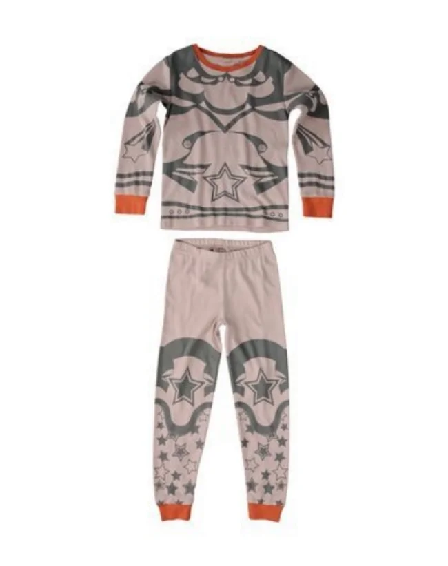 These Stella McCartney ANDREA PYJAMAS are Butterfly Hero Pajamas in a soft and cozy organic cotton with a mystical Super Hero Print. Girls will love getting ready for bed in these Pretty Butterfly Hero Print two-piece Pajamas with fun pop color as trim.