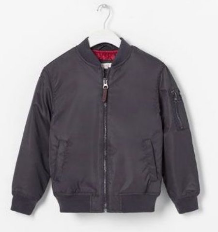 This Zara BOMBER JACKET WITH POCKETS is a classic Bomber Jacket and though it is boys, it is just as cute for a girl... it looks like the one Aila Wang wore.