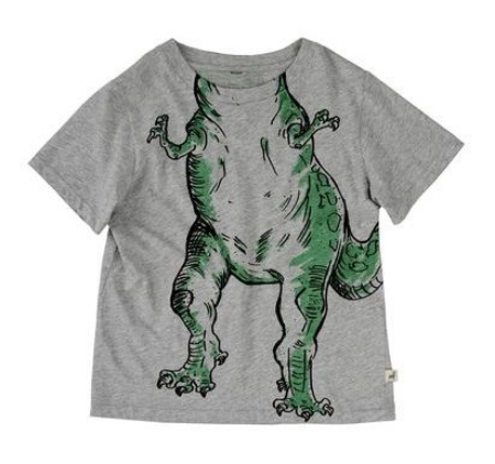 This Stella McCartney ARLO T-SHIRT is in super soft organic cotton with a T-Rex dinosaur print at the front and at the back. This soft and comfortable Graphic Tee will transport your little guy to a prehistoric land - perfect for imaginative play.