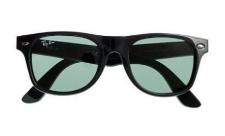 These KIDS' RAY-BAN® JUNIOR WAYFARER® SUNGLASSES are the coolest pair of shades around, Wayfarers have been worn by larger-than-life icons-- JFK and Madonna-- and now your little one. These Sunglasses are identically proportioned to the adult version and offer the same great style and protection from UV rays that the Wayfarer has offered since 1952.